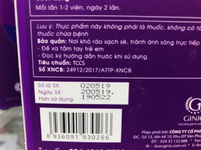 ✅  Ginskin giúp giảm thâm nám , sáng mịn da cải thiện sinh lý nữ