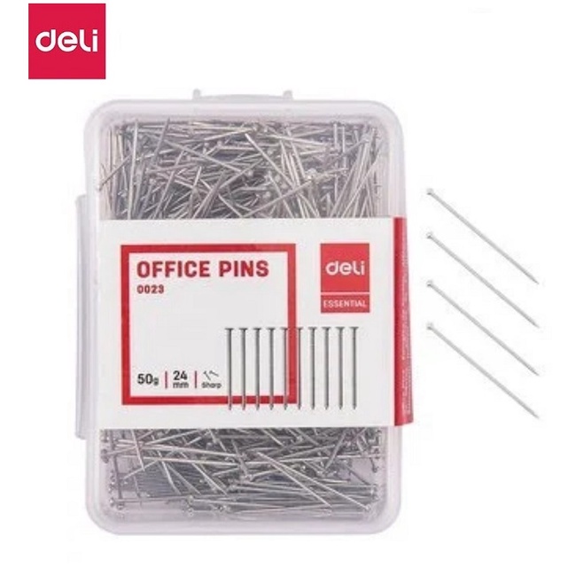 Ghim tài liệu / Ghim kẹp giấy Deli 0021 / 0022 / 0023 / 0024 / 0025