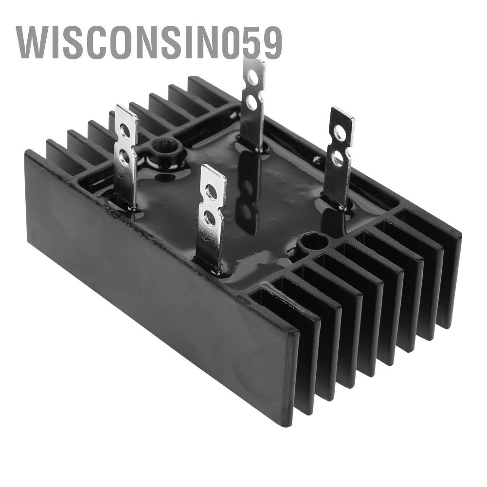Wisconsin059 1pc 100A Amp 1600V Điện áp 2 pha Diode chỉnh lưu Cầu Công suất cao Màu đen