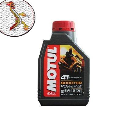 [Nhớt+Phễu] Nhớt Xe Tay Ga MOTUL SCOOTER POWER LE 5W40 chai 800ml, nhớt xe ga Motul vàng cao cấp 5W40-DauNhot_PhuGia