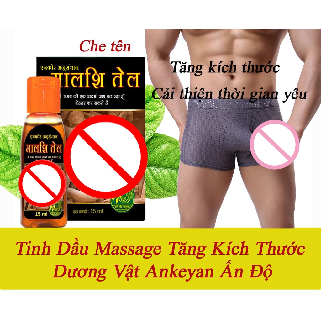 tinh dầu massage tăng kích thước cậu nhỏ cao cấp Ankeyan Ấn Độ, tăng cường sinh lý