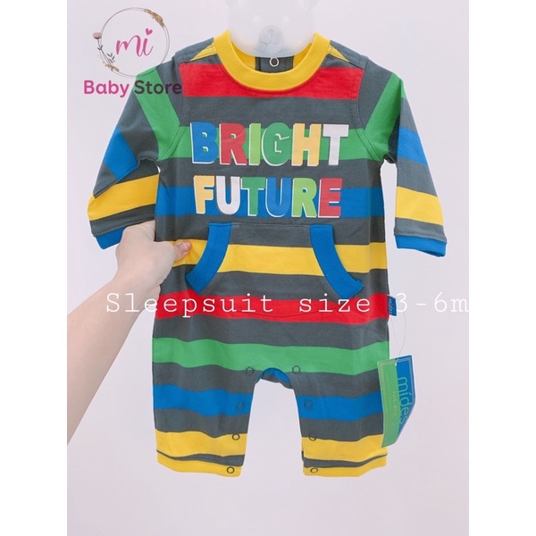 Sleep suit cotton cao cấp size 0-24m