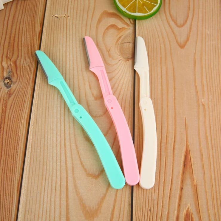 Bộ 3 Dao Cạo màu ngẫu nhiên giúp Tỉa Lông Mày, Chân Mày Tóc Mái Tiện Lợi - hickies