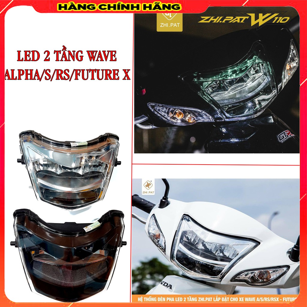 🔥Đèn Led 2 tầng ZHIPAT cho Wave Alpha, Wave S, Wave RS, Future X, wave A 2020🔥