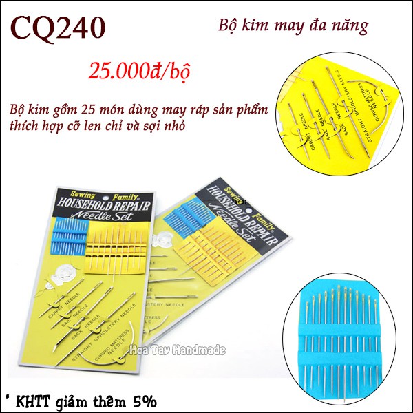 Combo 49 - 2 bộ kim may đa năng tiện ích