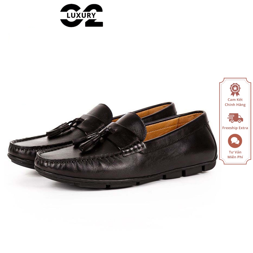 Giày lười nam Luxury dáng Moccasin Shoes BL09-1 giày da cao cấp chống trơn trượt nhiều size