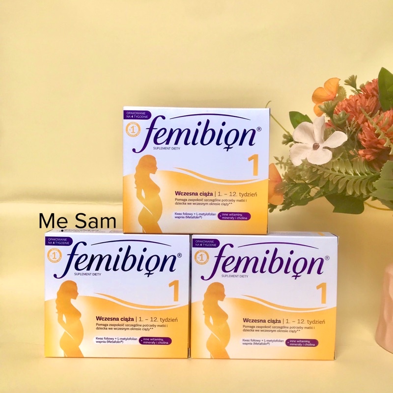 Vitamin bầu Femibion số 1 dành cho giai đoạn đầu thai kì đến tuần thứ 12