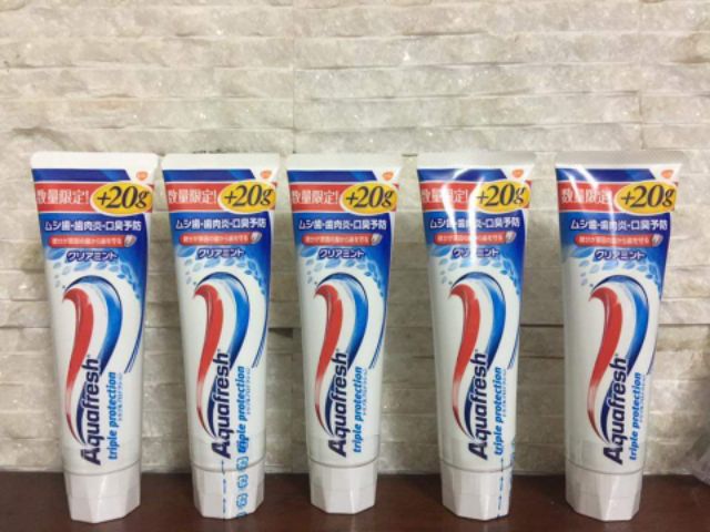 {Hàng xịn có tiếng nhật phía sau} Kem đánh răng Aquafresh Nhật Bản