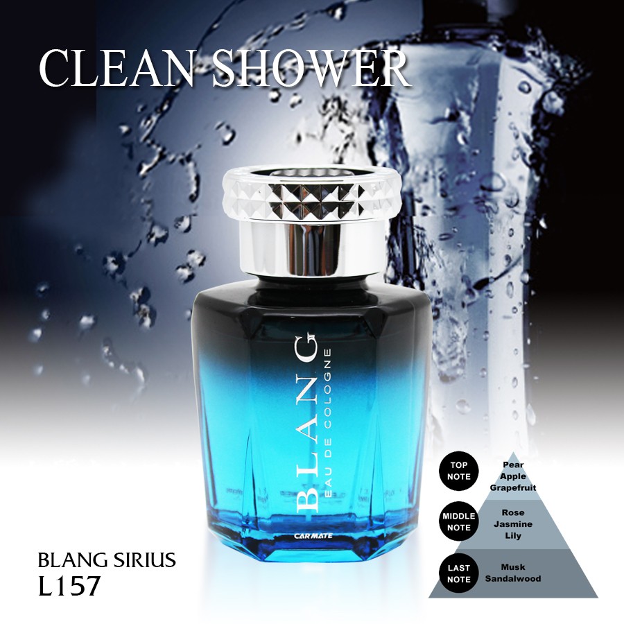 [Mã BMBAU50 giảm 10% đơn 99k] Nước Hoa Ô Tô CARMATE Blang Sirius L157 Clean Shower 130ml Nhập Khẩu Chính Hãng