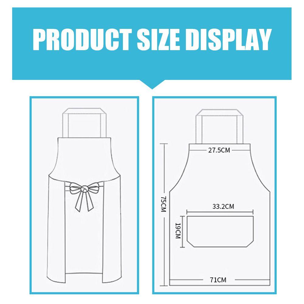 Tạp Dề Nấu Ăn Bằng Polyester Chống Nước Chống Dầu In Hình Heo Hoạt Hình Cho Nhà Bếp
