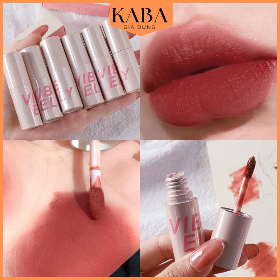 [Hàng mới về] Son Kem Lì Kakashow Mịn Như Nhung Không Dính Cốc Thỏi Màu Bùn Xinh Xắn KABA