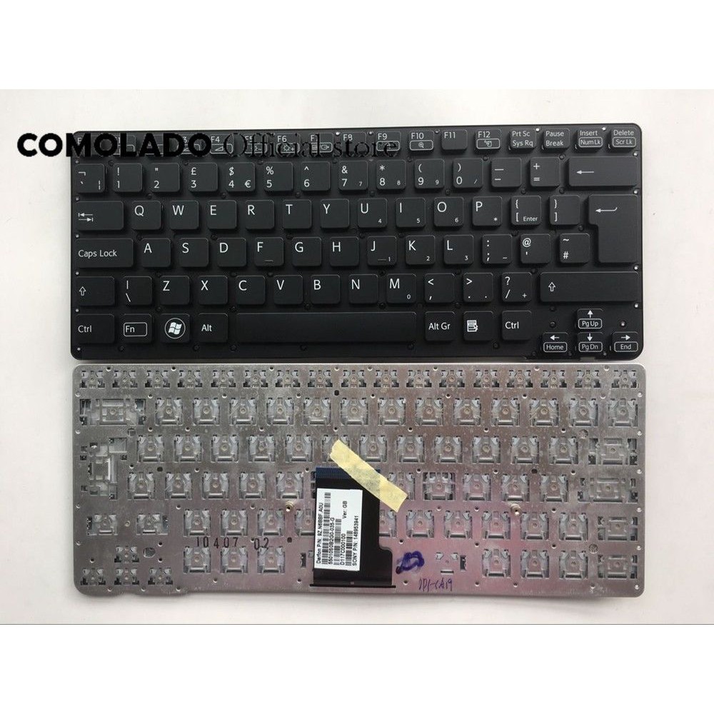 Bàn Phím Laptop SONY VAIO VPC-SA VPCSA VPCCA VPC-CA màu trắng-đen