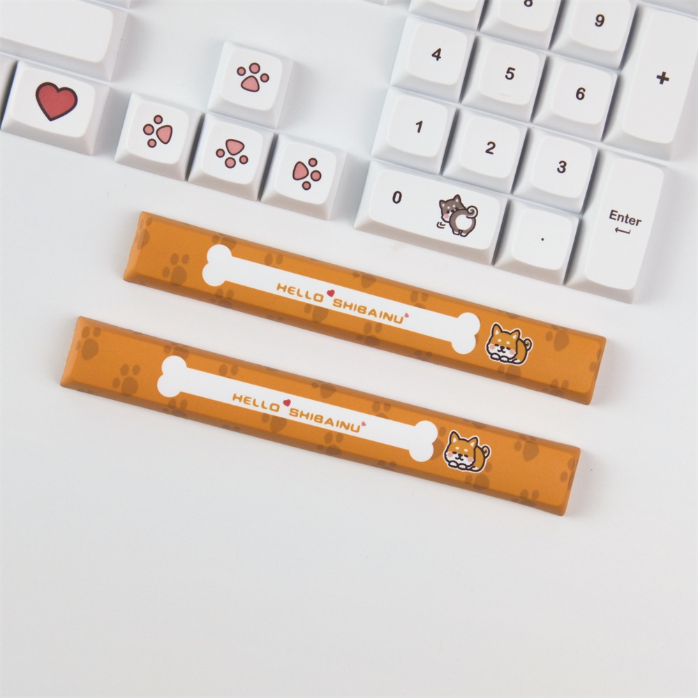 Keycap nút phím Shiba Inu 138 phím mẫu mới in dyesub thick PBT, XDA Profile,vừa hết các loại layout phím cơ như corsair