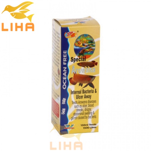 Chai số 5 Ocean Free Trị Nấm Đen Kênh Vảy và Diệt Khuẩn Cho Cá Rồng Chai 150ml