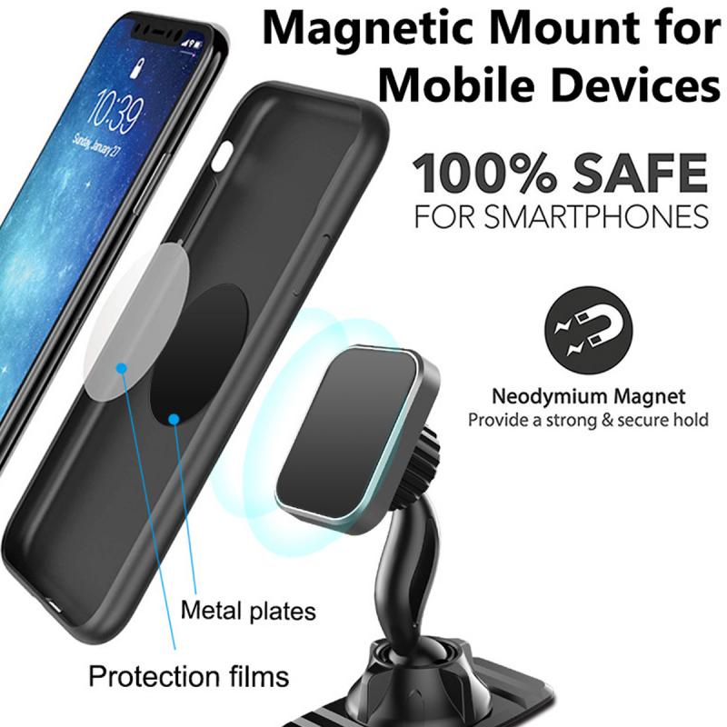 Giá đỡ điện thoại/ GPS HdoorLink từ tính xoay 360 độ thông dụng cho xe hơi
