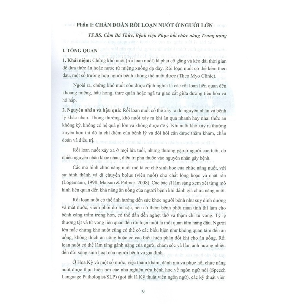 Sách - Rối Loạn Nuốt Ở Người Lớn - Chẩn Đoán Và Phục Hồi Chức Năng