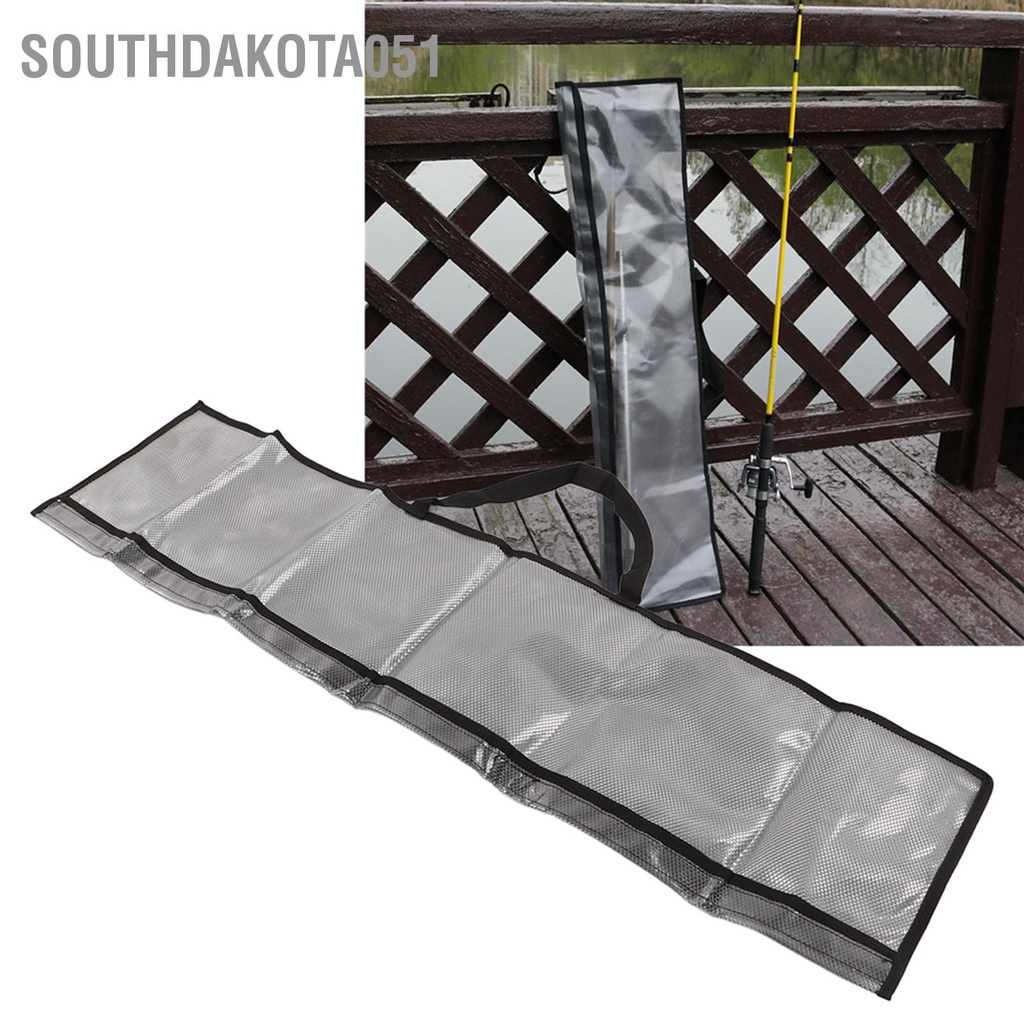 Southdakota051 Túi đựng cần câu cá Dung tích lớn trong suốt có thể gập lại Tay nghề tinh tế PVC Hộp cho ngoài trời