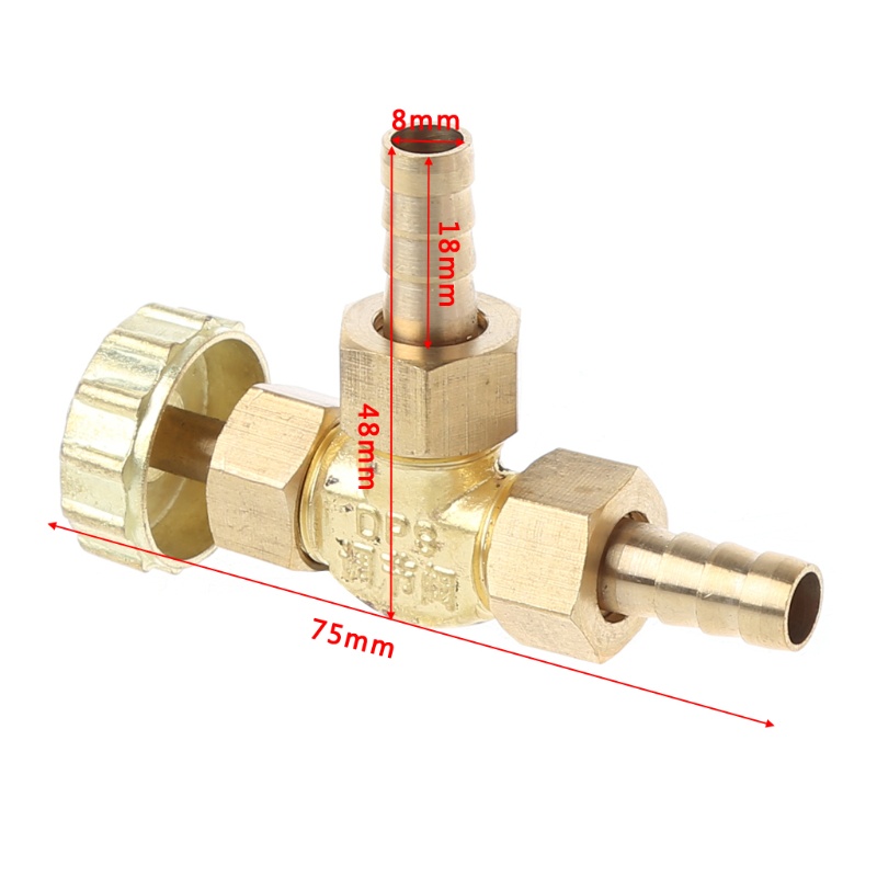 Kim Đồng Thau Điều Chỉnh Khí Propane Butane 1 Mp 8mm