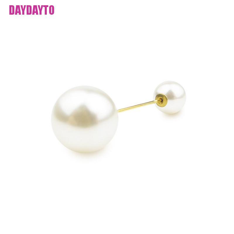 1 Ghim Cài Áo / Khăn Choàng / Cardigan Hai Đầu Đính Ngọc Trai Cỡ Lớn