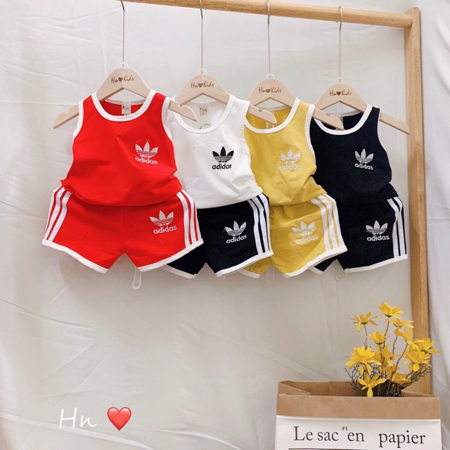 Bộ ba lỗ cotton cho bé trai