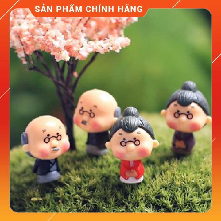 Tiểu cảnh Ông Già Già Nhật Bổn Dễ Thương Trang Trí Vườn Cây