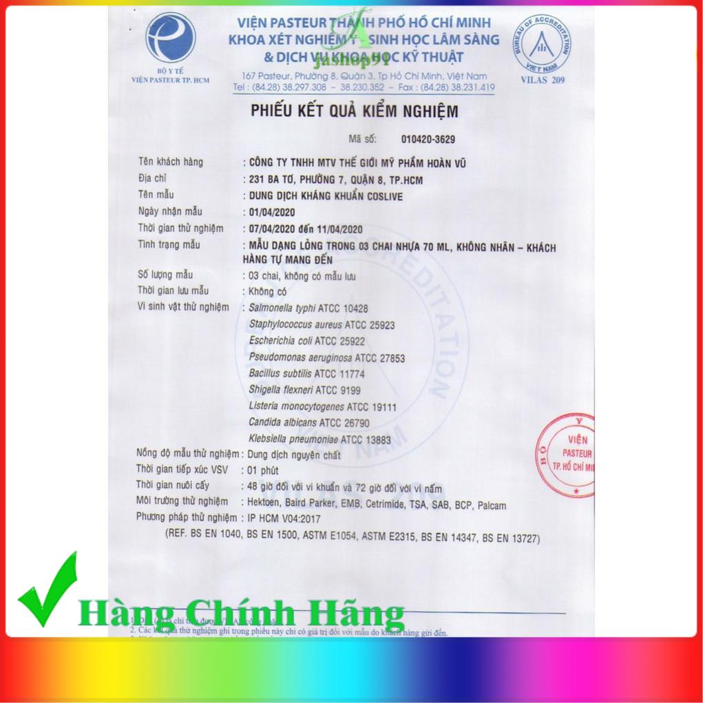 Xịt Kháng Khuẩn Nano Bạc COSLIVE 500ML - jashop91 | BigBuy360 - bigbuy360.vn