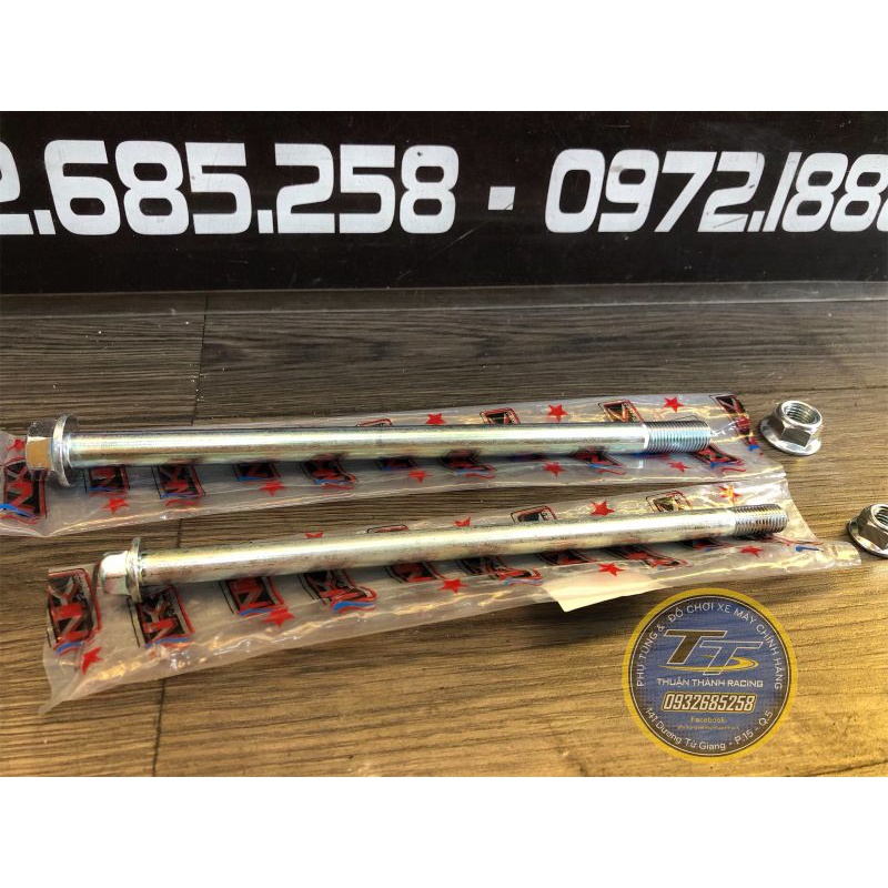 Cốt đùm trước sau sport/ cốt bánh trước sau NK kèm tán - Xipo/Satria2k/Rg110/Rgx/Rgv120