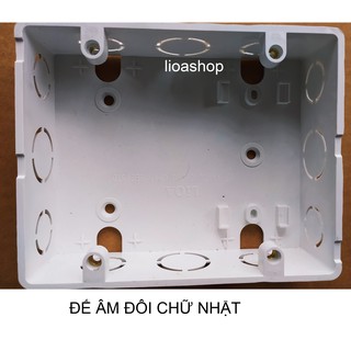 ĐẾ ÂM ĐÔI -ĐẾ NỔI ĐÔI LIOA DÙNG CHO MẶT CHỮ NHẬT.