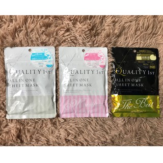 Mặt nạ dưỡng da: Quality 1st All In One Sheet Mask (Trắng, Hồng, Đen)
