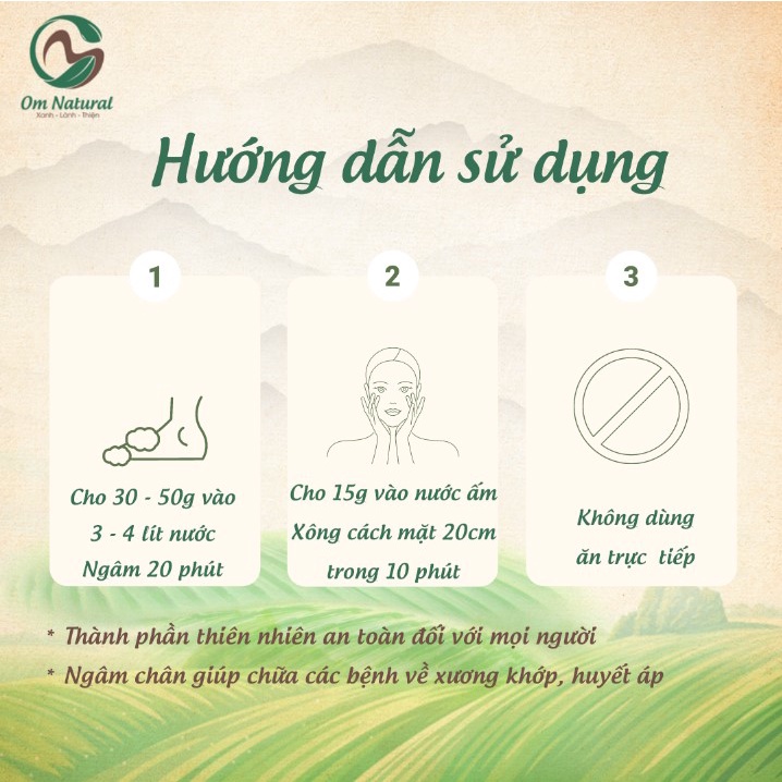 Muối Ngâm Chân Thảo Dược Dao Đỏ Lưu Thông Máu A Om