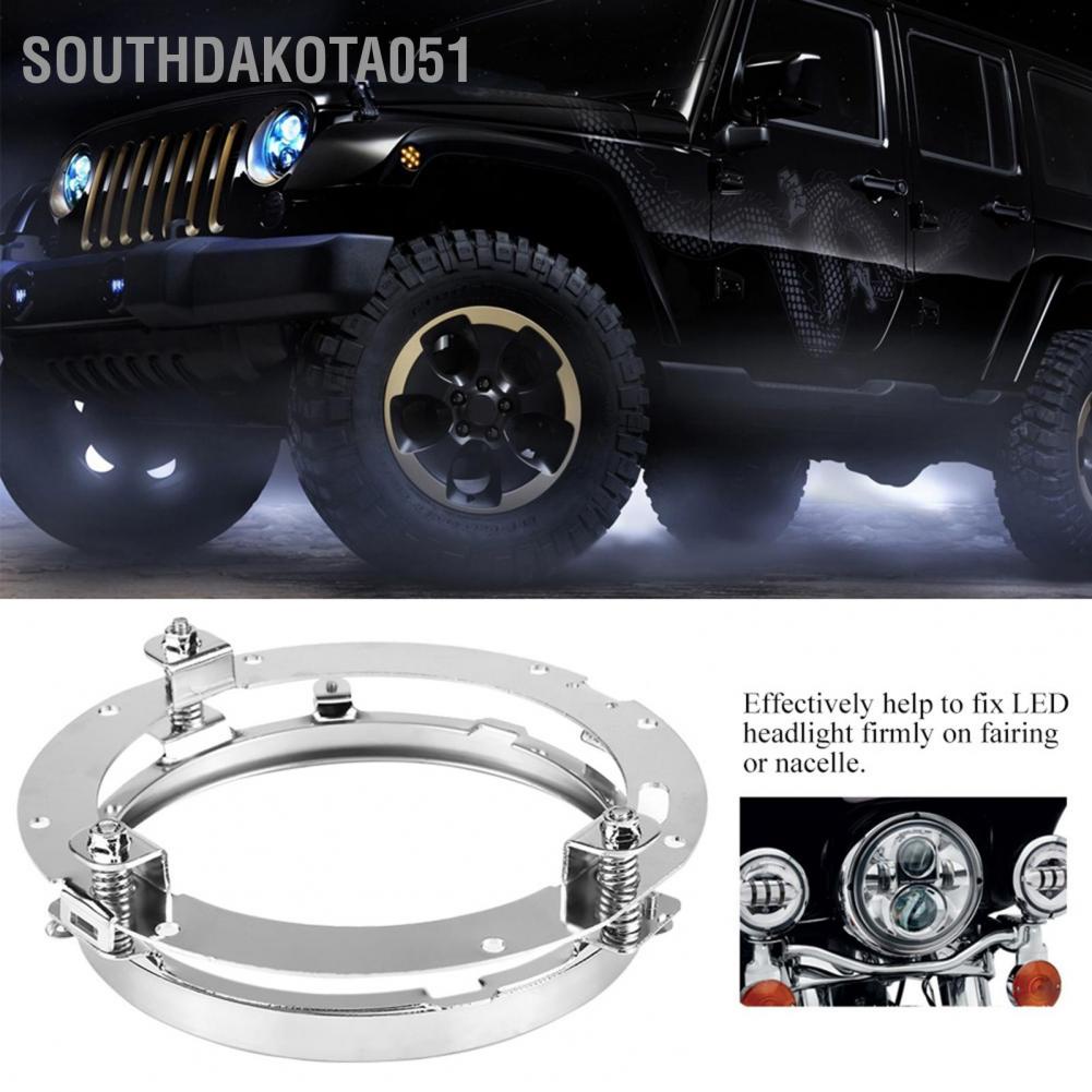 Hàng HOT Giá đỡ đèn pha LED tròn 7 inch không gỉ cho xe Jeep Wrangler【Southdakota051】