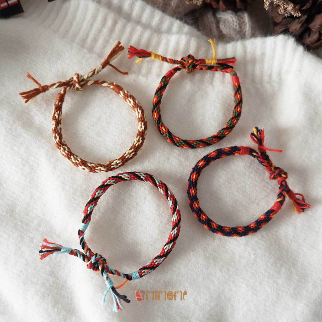 Vòng Kumihimo Giáng Sinh