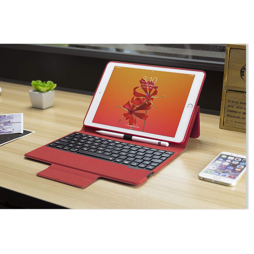Bao Da Cao Cấp Remax Dành Cho iPad Mini 4,5 - Hàng Chính Hãng, bảo vệ cho chiếc iPad thân yêu được an toàn - Đỏ tươi - I