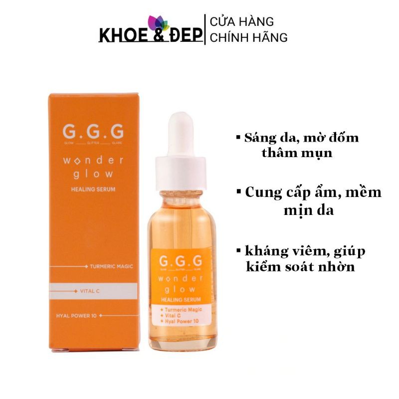Serum GGG dưỡng da trắng sáng, mờ thâm sau mụn - Màu cam Orange GGG