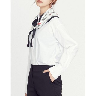 ÁO SƠ MI HÀN QUỐC TRẮNG NỮ BASIC (100% COTTON)