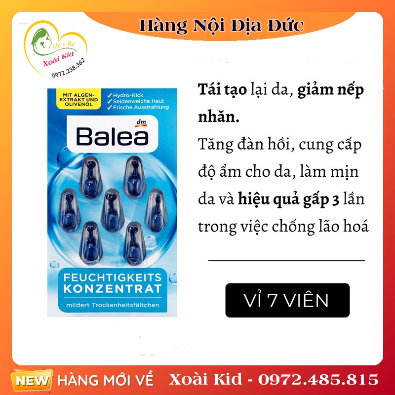 Viên nang dưỡng da Balea của Đức