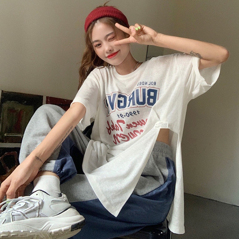 Áo Thun Form Rộng Tay Lỡ Phong Cách Hàn Quốc Dành Cho Nữ