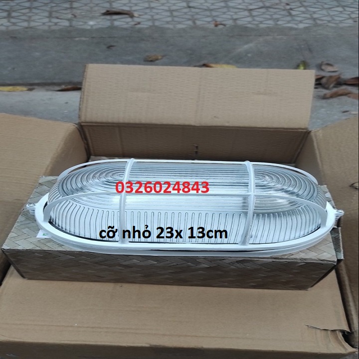 Ốp nổi trần chống cháy nổ đui xoáy E27- chất liệu : khung nhôm và thuỷ tinh chịu lực