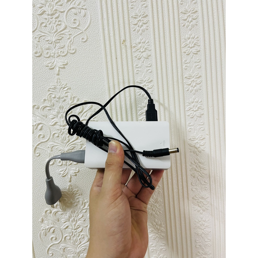 Bộ UPS lưu điện camera 5v 3000mah cổng USB chạy 8-10H kèm  jack DC5.5MM