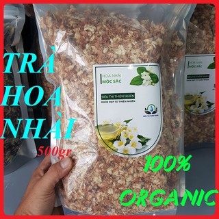 Trà Hoa Nhài nguyên bông sấy khô MỘC SẮC 500gr [Chính Hãng] Tốt tiêu hóa, trị đau đầu, trị ho, giảm cholesterol