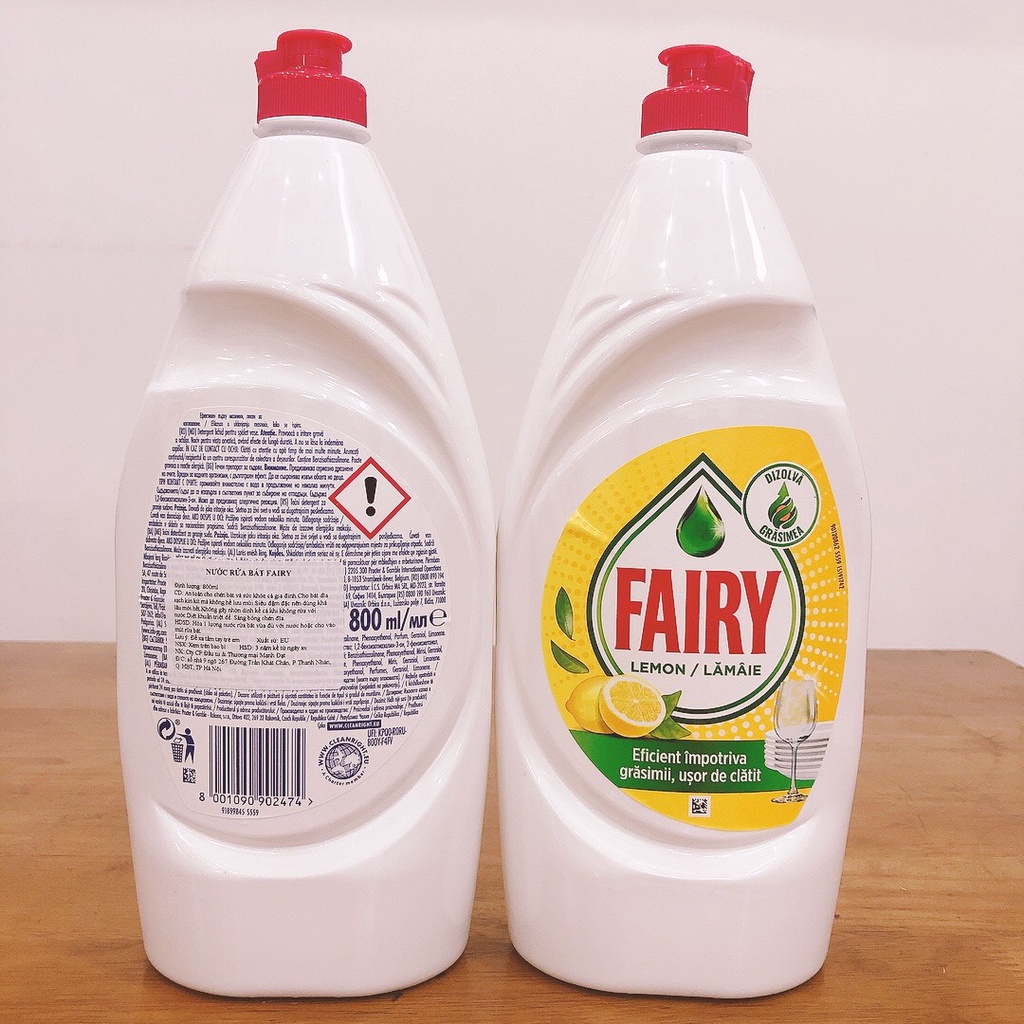 Nước Rửa Bát Fairy - Chanh, Lựu, Sensitve - Đức, Ý