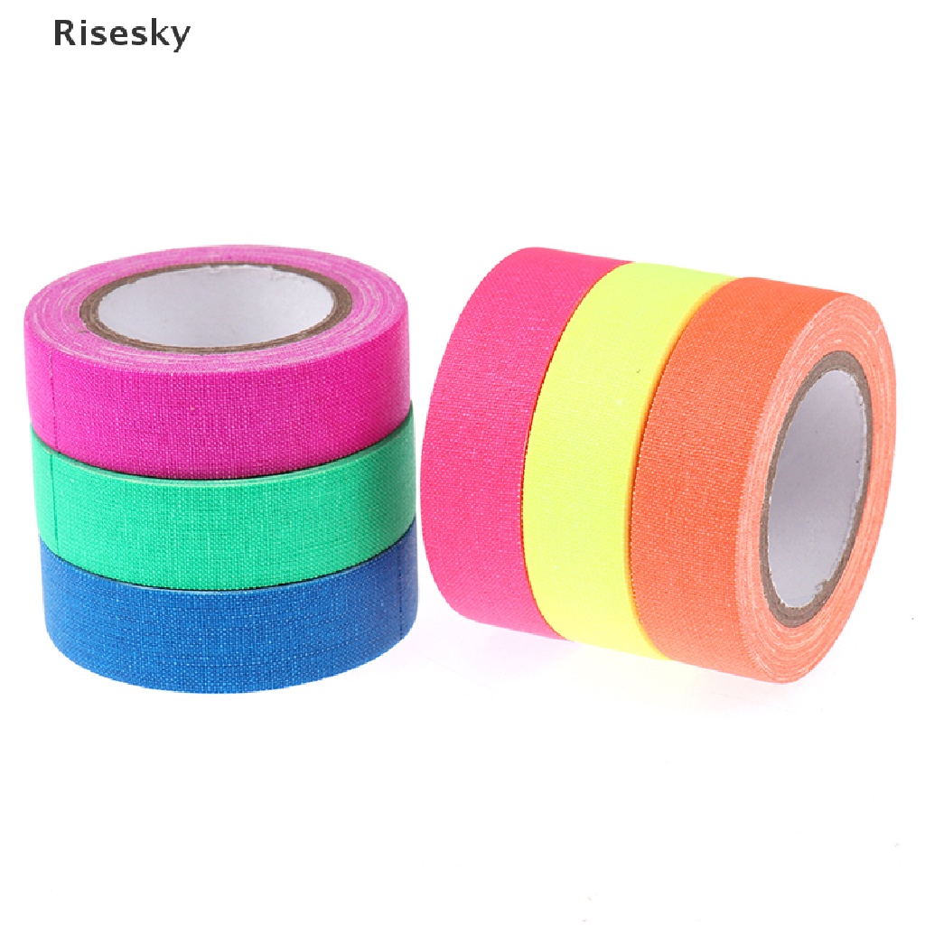 Set 6 Cuộn Băng Keo Phát Sáng Trong Tối Màu Neon