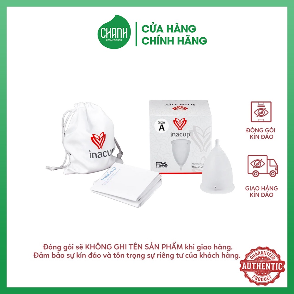 Cốc Nguyệt San Inacup 100% Silicon Y Tế