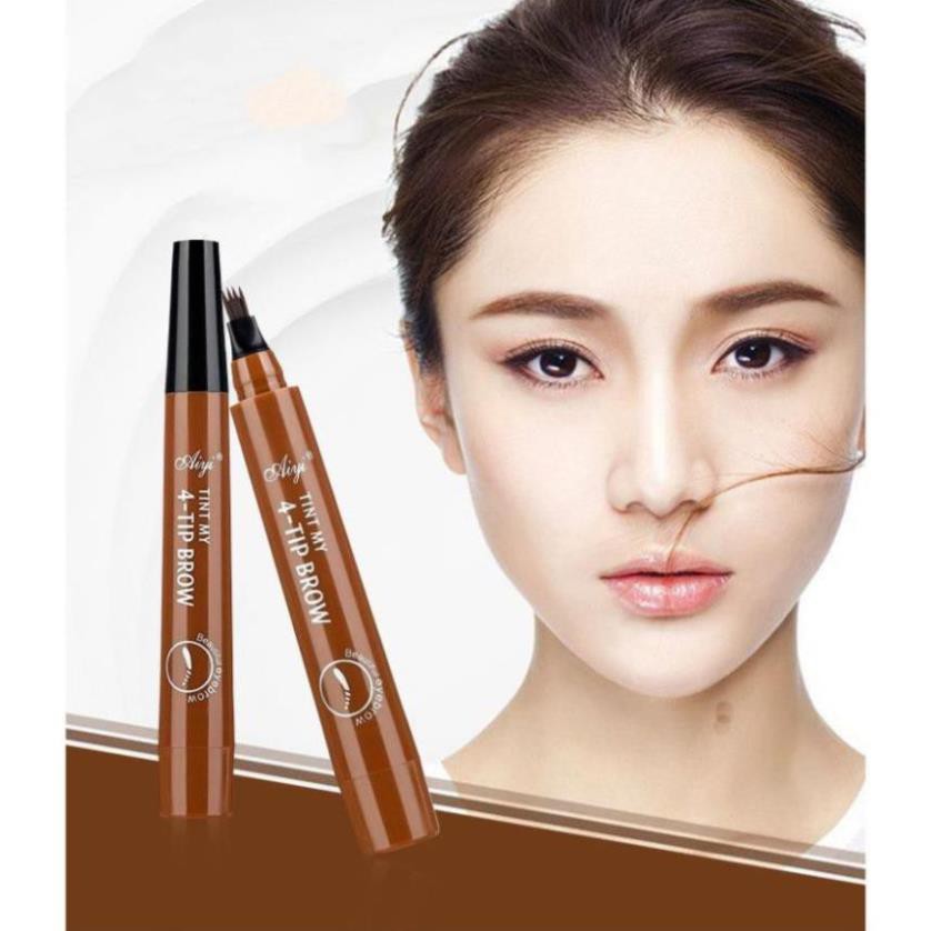 [CHÌ KẺ LÔNG MÀY] Chì kẻ lông mày phẩy sợi 4D chống trôi siêu thực AiYi cao cấp lên màu sắc nét dễ tẩy trang | BigBuy360 - bigbuy360.vn