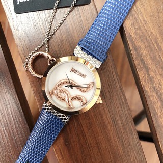 Đồng hồ nữ Just Cavalli Rắn cuốn DÂY DA XANH