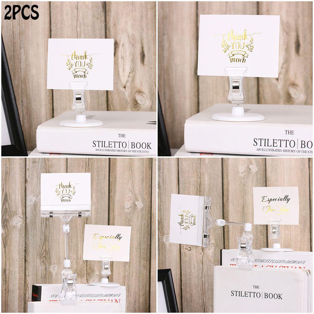 Set 2 Kẹp Thẻ Tên Bằng Nhựa Màu Cầu Vồng Có Thể Điều Chỉnh