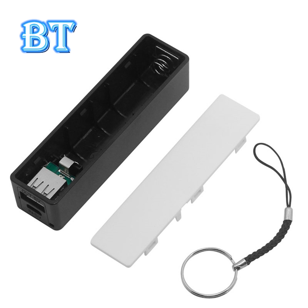 Hộp Sạc Pin Dự Phòng 18650 Diy Màu Đen