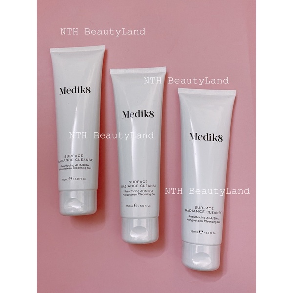 Sữa rửa mặt có chứa AHA/BHA Medik8 Surface Radiance Cleanse 100ml/150ml/500ml
