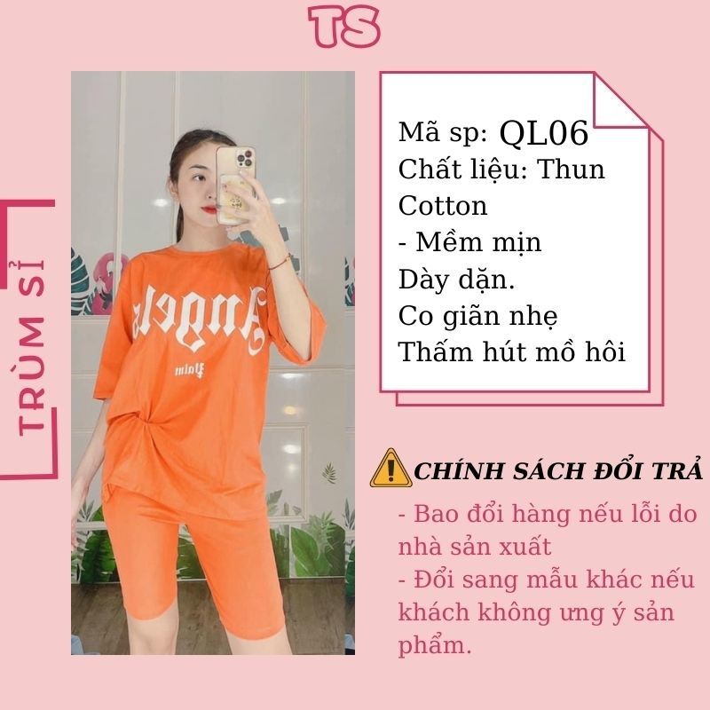 Đồ bộ nữ đồ bộ mặc nhà set bộ nữ bigsize dễ thương đồ mặc nhà đồ ngủ TRUMSI QL06 LỬNG ANGLE