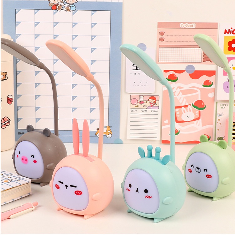 Đèn LED Để Bàn Dễ Thương Bảo Vệ Mắt Cổng Sạc USB